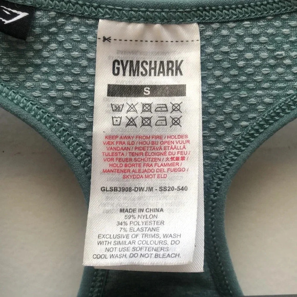 Gymshark - vital rise sports bra -  blue marl - size small - Picture 4 of 5